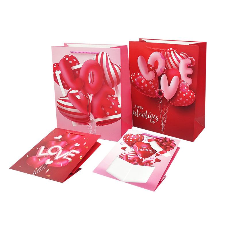 Valentine's Day Lady Cartoon Paper Card Party Date Gift Bags