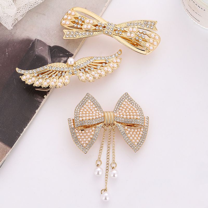 Women's Vintage Style Bow Knot Alloy Plating Hair Clip