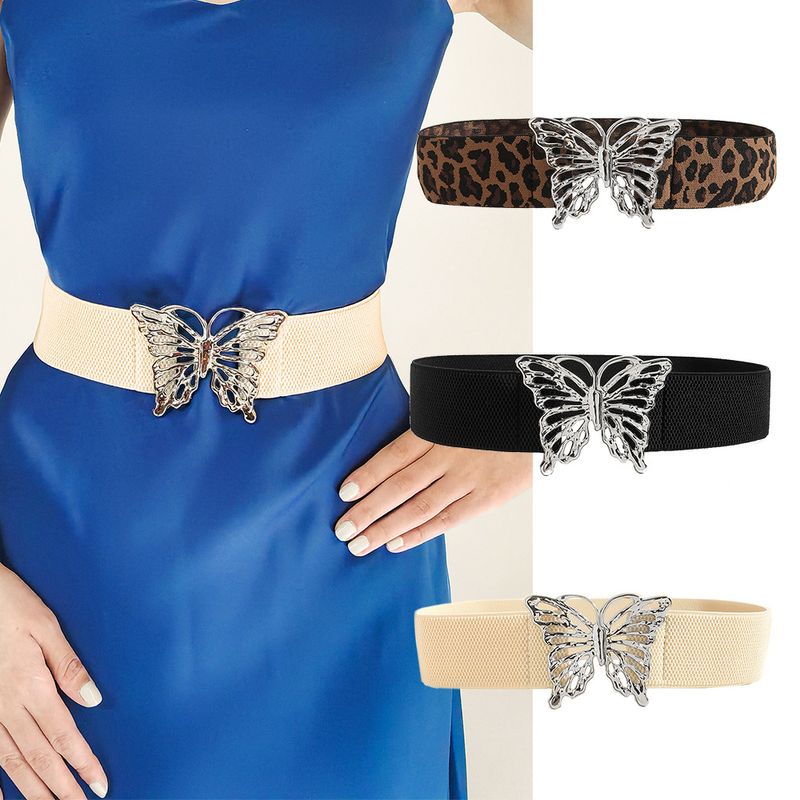 Simple Style Butterfly Elastic Band Women's Corset Belts