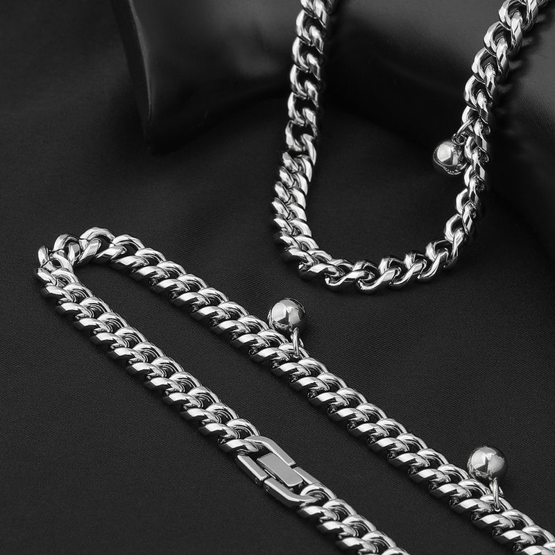 Lässig Einfacher Stil Einfarbig Edelstahl 304 Unisex Halskette