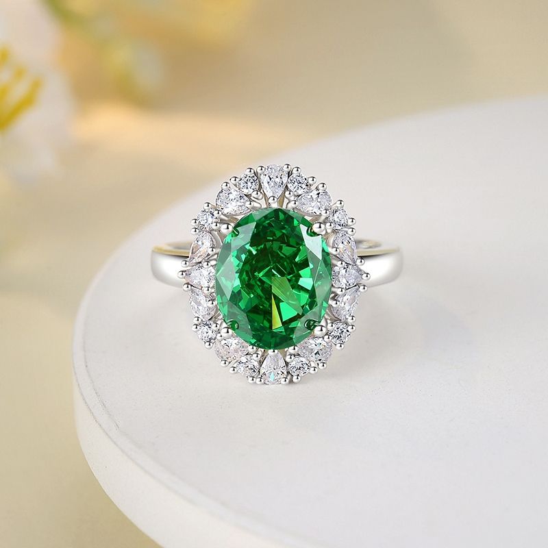 Elegant Glam Geometrisch Sterling Silber Inlay Diamant Mit Hohem Kohlenstoffgehalt Ringe