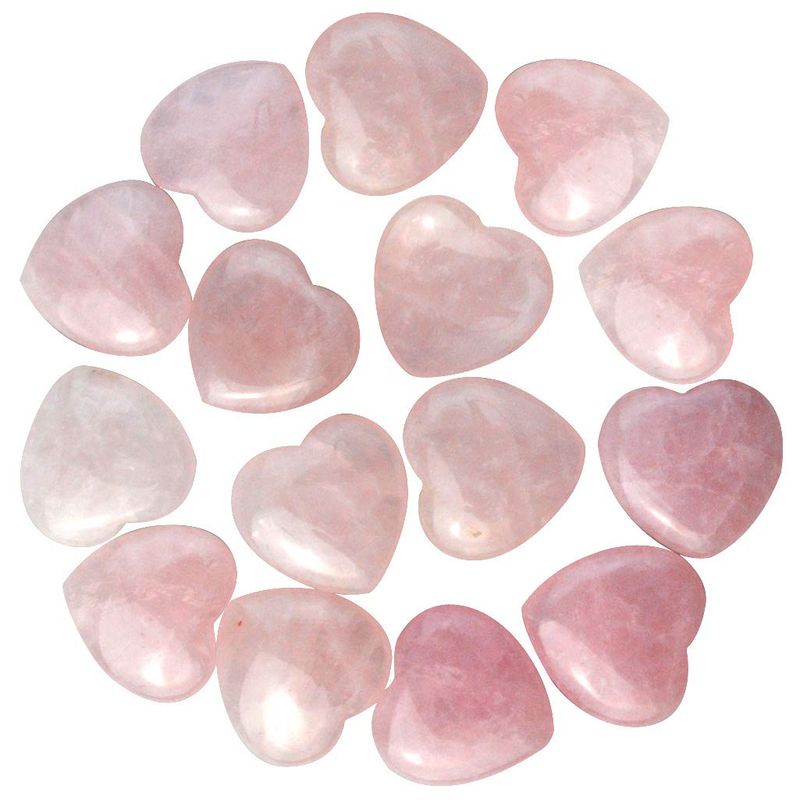 1 Set Natural Stone Heart Shape