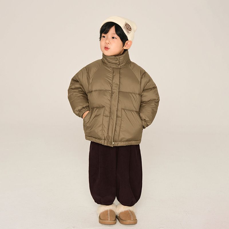 Simple Style Solid Color Polyester Nylon Boys Outerwear