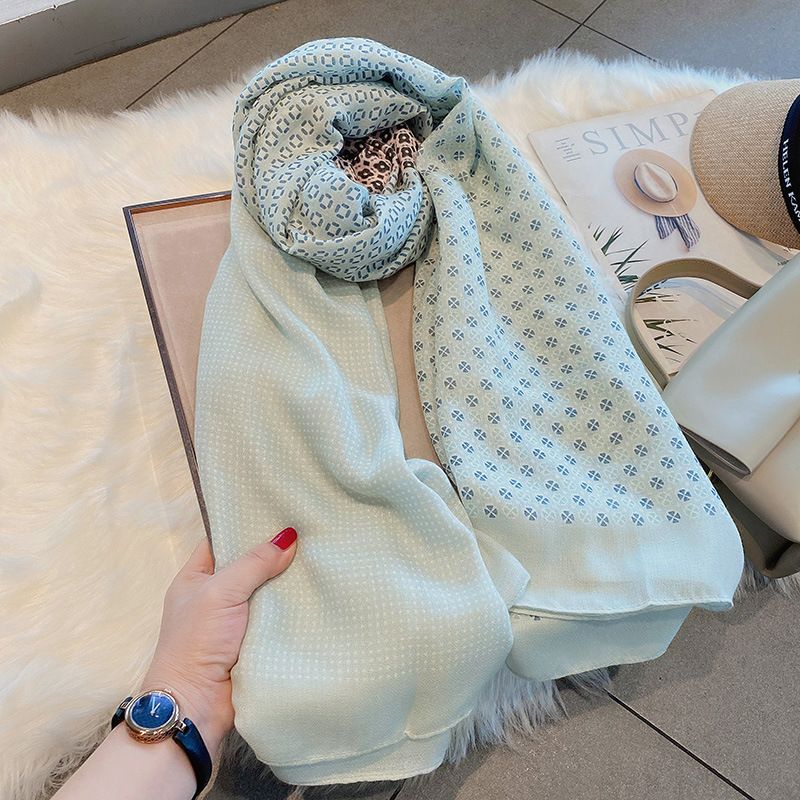 Women's Pastoral Simple Style Printing Polyester Printing Scarf