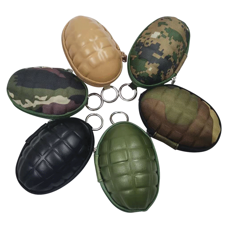 Unisex Camouflage Pu Leather Zipper Coin Purse