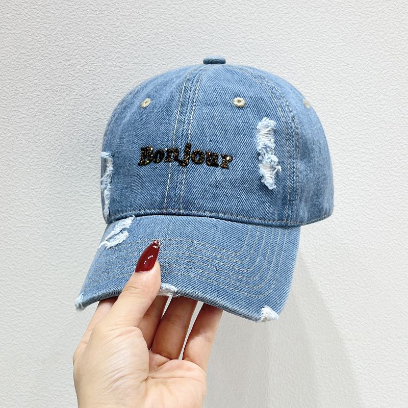 Unisex Casual Commute Letter Embroidery Curved Eaves Baseball Cap