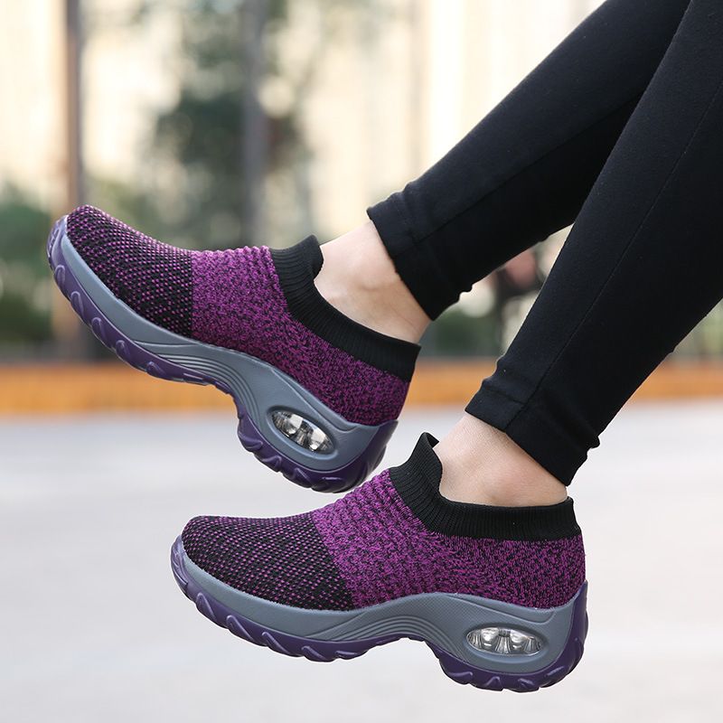 Women's Sports Solid Color Round Toe Sports Shoes