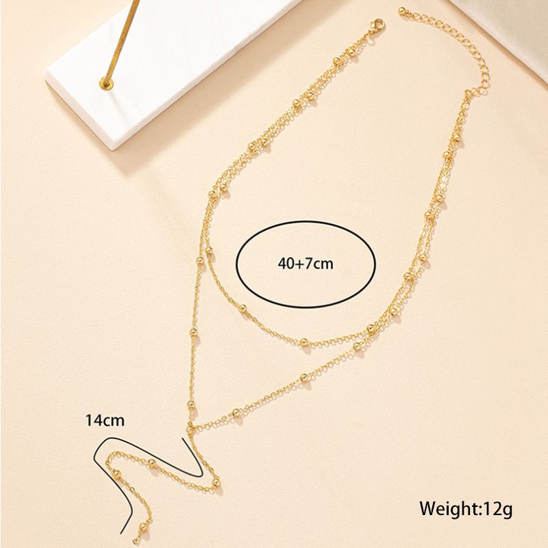 Wholesale Jewelry Basic Geometric Alloy Iron Plating Necklace