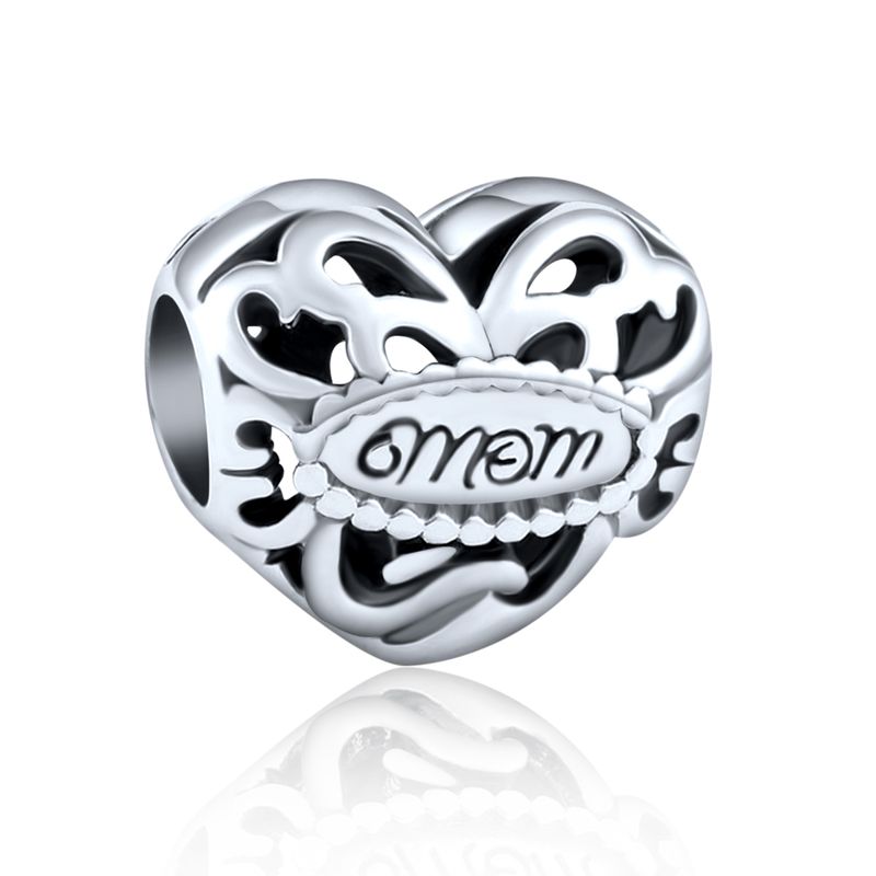 Original Design Vintage Style Heart Shape Sterling Silver Handmade Plating Rhodium Plated Jewelry Accessories