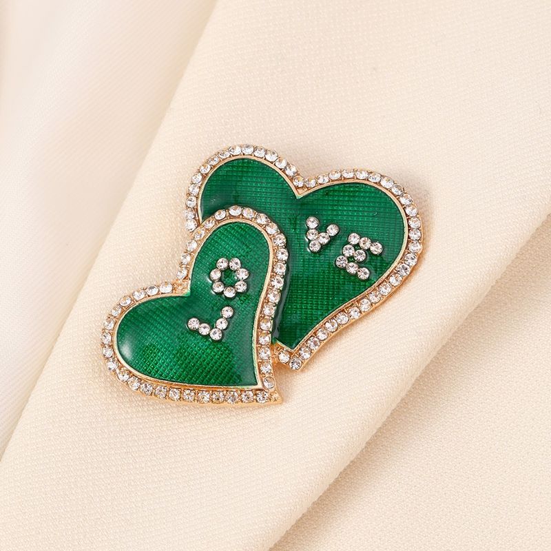 Vintage Style Heart Shape Alloy Plating Unisex Brooches