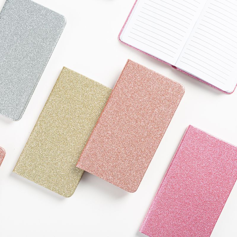 1 Piece Solid Color Class Learning Imitation Leather Paper Cute Notebook