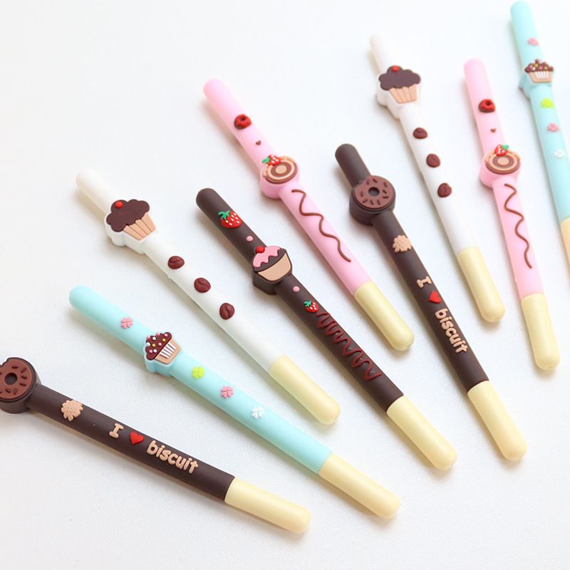 1 Piece Donuts Strawberry Cake Class Learning Daily Plastic Cute Ballpoint Pen