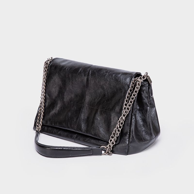 Women's Medium Pu Leather Solid Color Vintage Style Streetwear Square Magnetic Buckle Shoulder Bag Underarm Bag