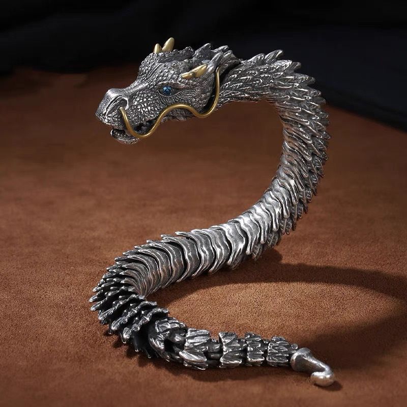 Retro Dragon Copper Unisex Bracelets
