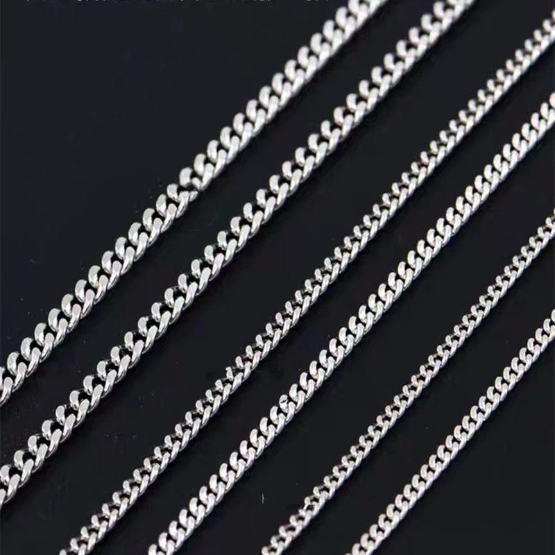 Einfacher Stil Geometrisch Sterling Silber Überzug Halskette