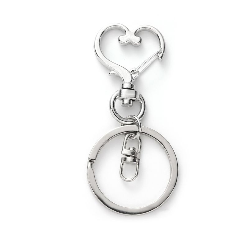 Simple Style Heart Shape Alloy Unisex Bag Pendant Keychain