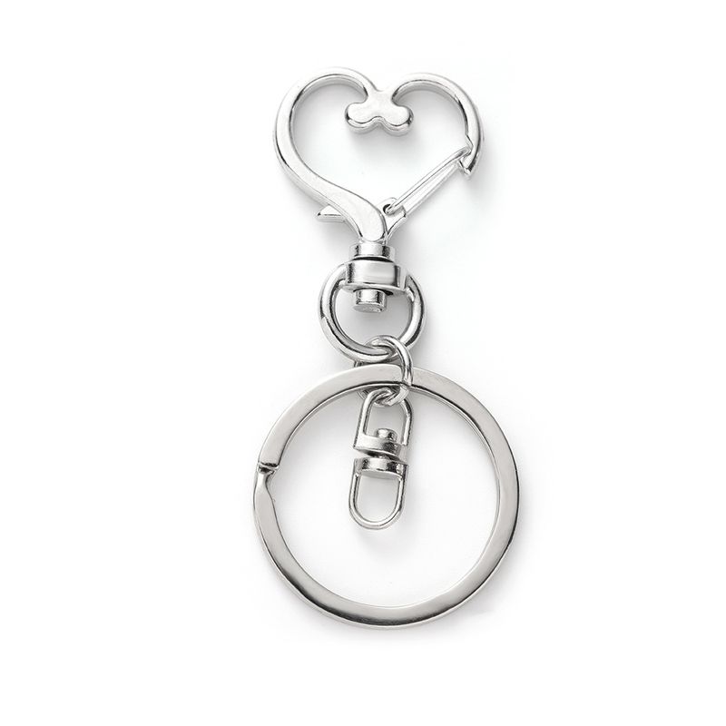 Style Simple Forme De Cœur Alliage Unisexe Pendentif De Sac Porte-clés