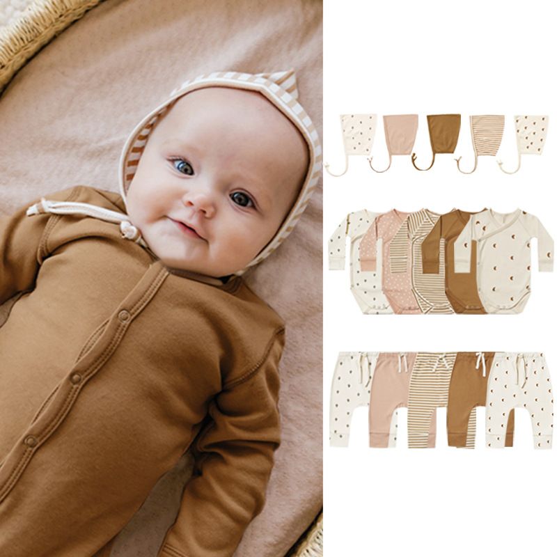 Simple Style Solid Color Cotton Baby Rompers
