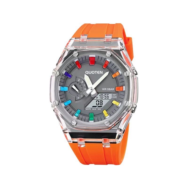 Streetwear Color Block Electronic Women's Watches