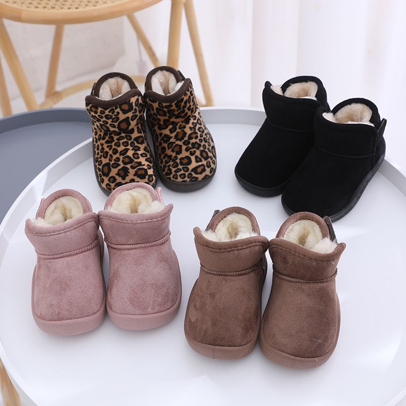Unisex Casual Solid Color Round Toe Snow Boots