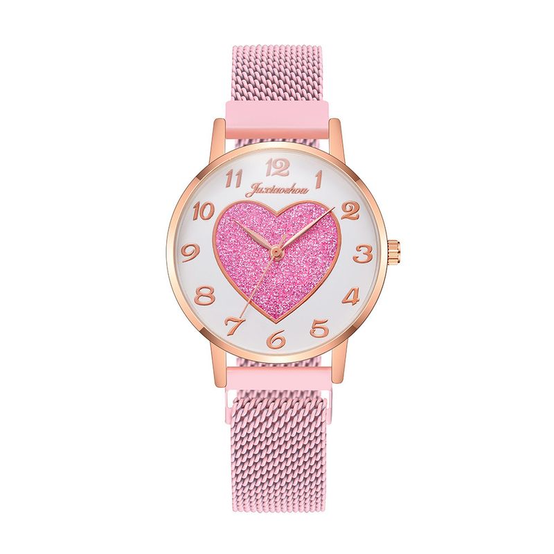 Cute Sweet Heart Shape Buckle Quartz Women's Watches