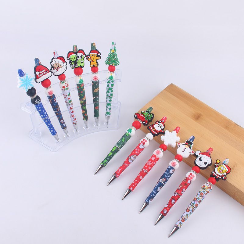 1 Stück Weihnachtsbaum Weihnachtsmann Schneeflocke Weihnachten Täglich Weihnachten Gemischte Materialien Cartoon-stil Süß Kugelschreiber