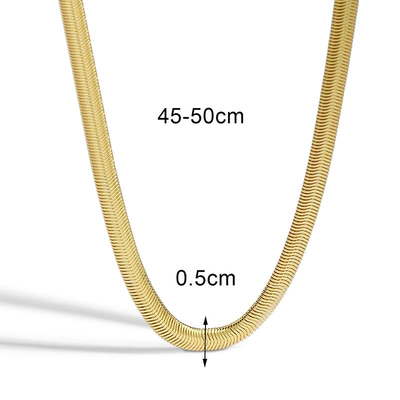 Einfacher Stil Einfarbig Kupfer Überzug 18 Karat Vergoldet Frau Halskette