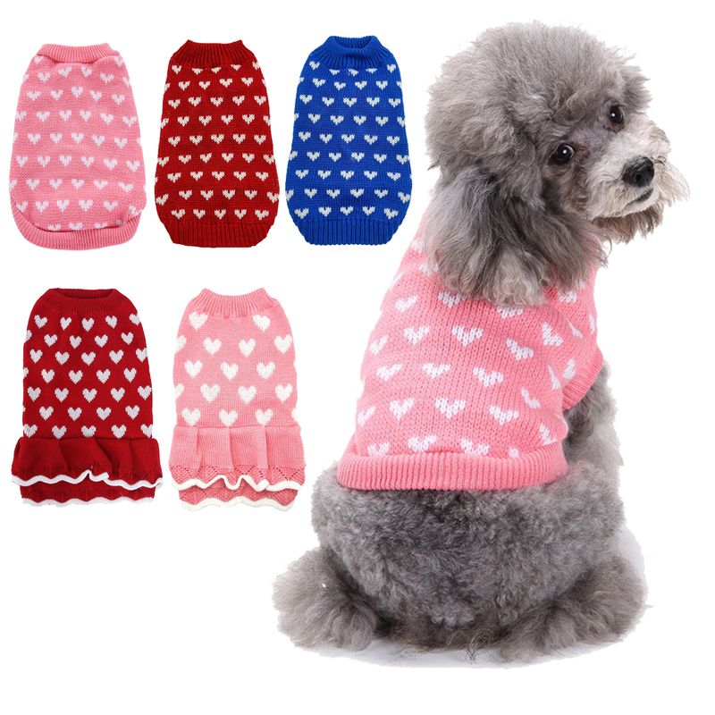 Casual Acrylic Color Block Pet Clothing