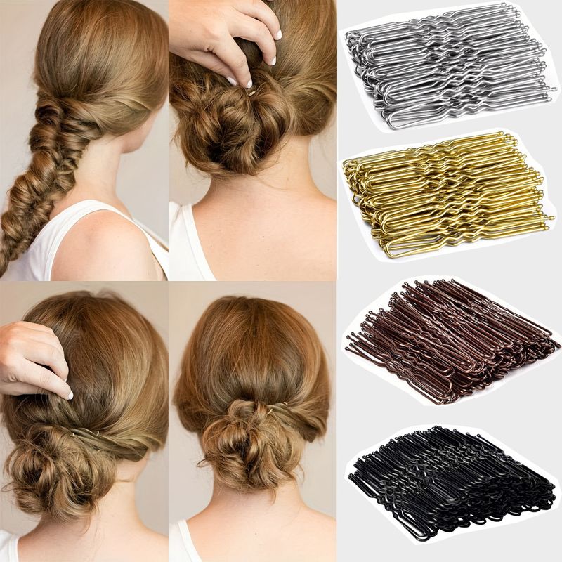 Simple Style Solid Color Metal Plating Hair Clip