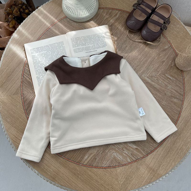 Clásico Color Sólido Algodón Camisetas Y Blusas
