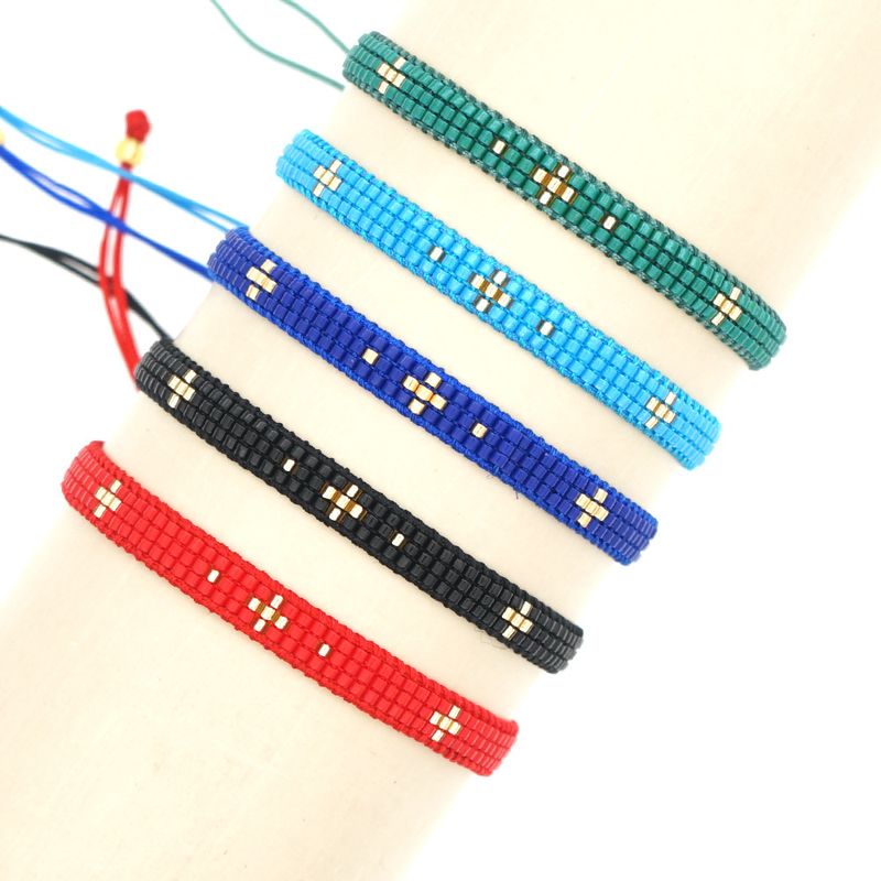 Ropa De Calle Cruzar Vidrio Vidrio Soga Mujeres Unisexo Pulsera