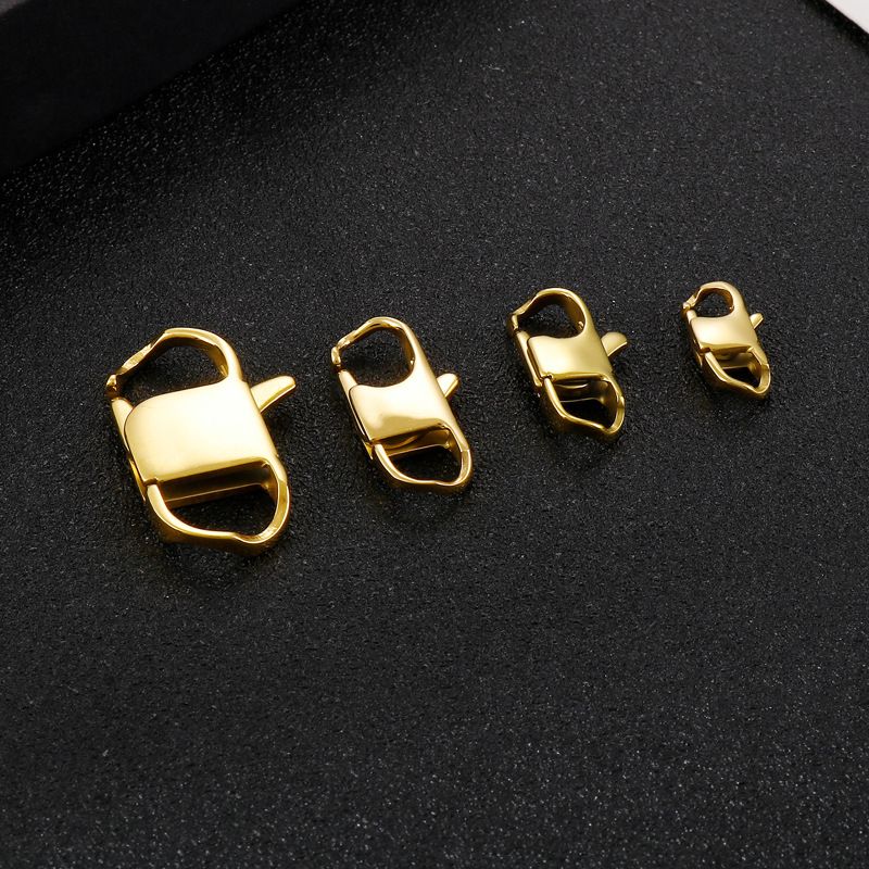 1 Piece Stainless Steel 18K Gold Plated Geometric