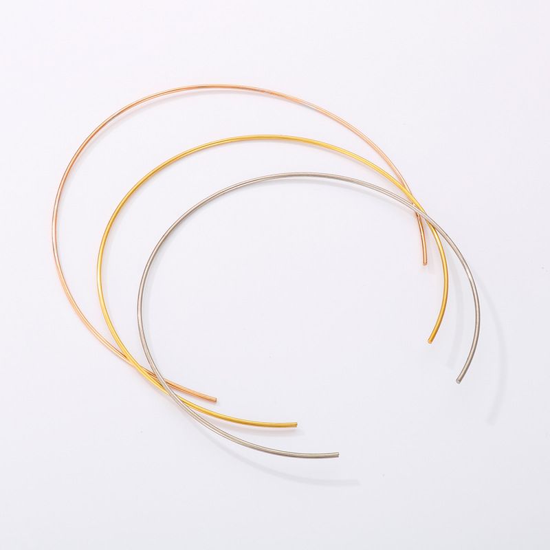 Stainless Steel 18K Gold Plated Simple Style Plating C Shape Choker