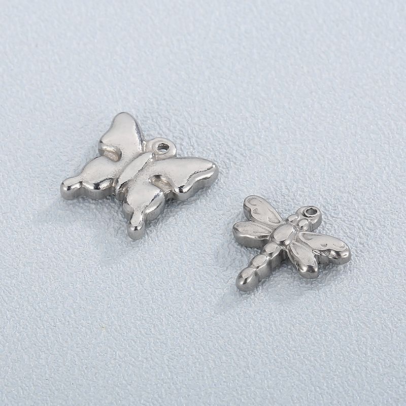 Simple Style Dragonfly Butterfly Stainless Steel Jewelry Accessories