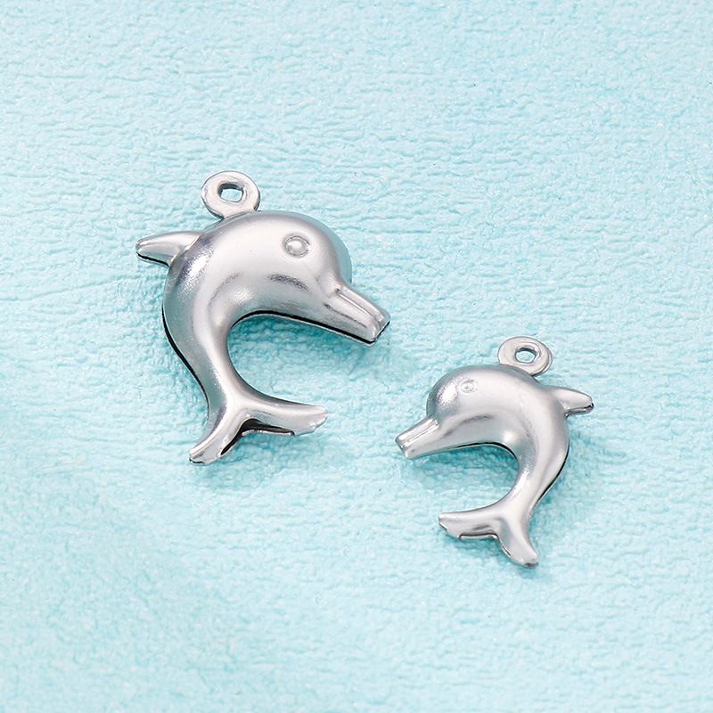 Cute Dolphin Stainless Steel Jewelry Accessories