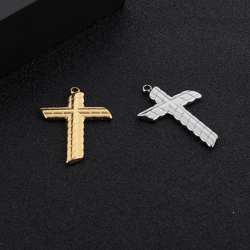 Hip-hop Cross Stainless Steel Plating Jewelry Accessories
