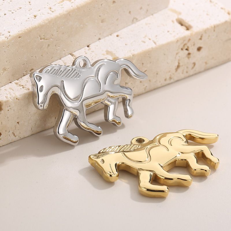 Simple Style Horse Stainless Steel Plating Jewelry Accessories