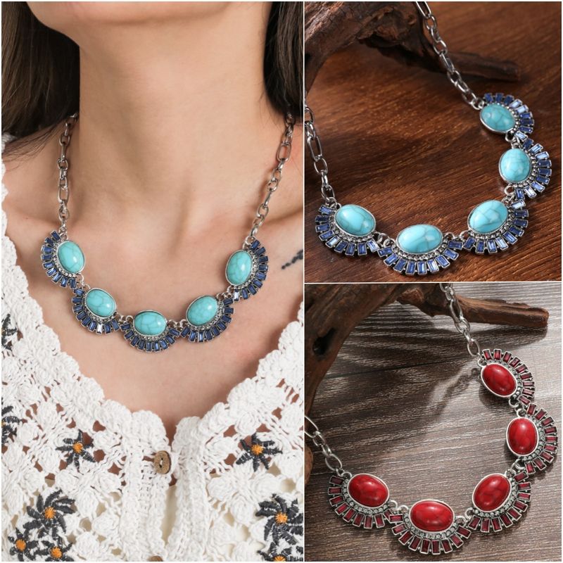 Ethnic Style Geometric Alloy Plating Women's Necklace