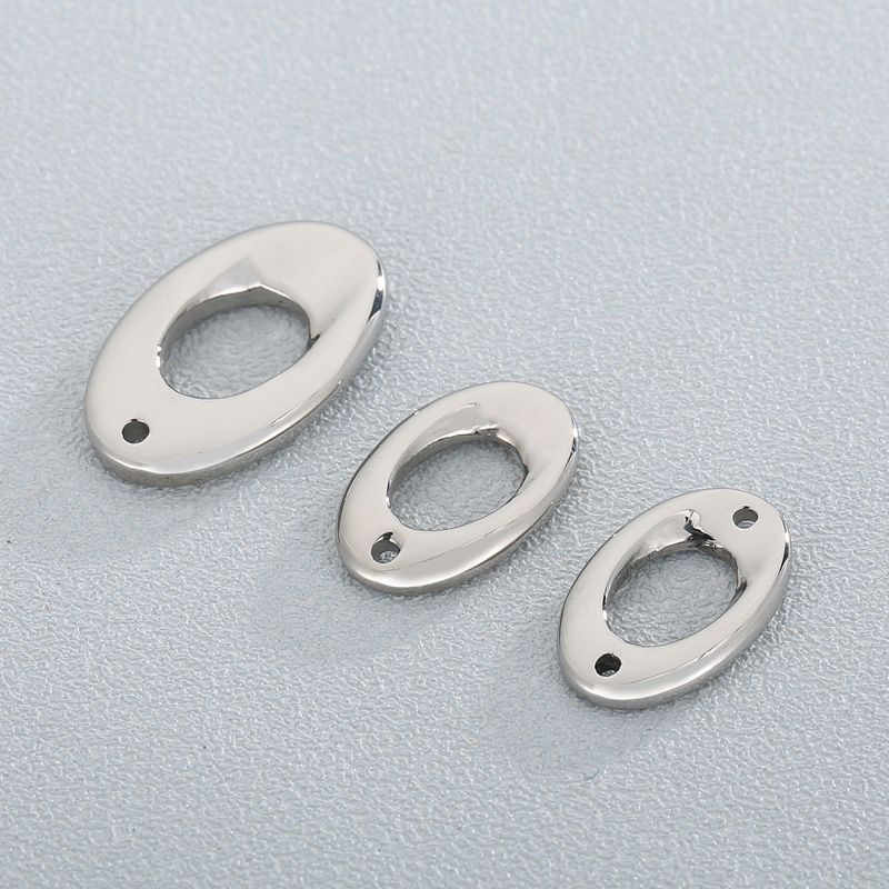 1 Piece Stainless Steel Oval Simple Style