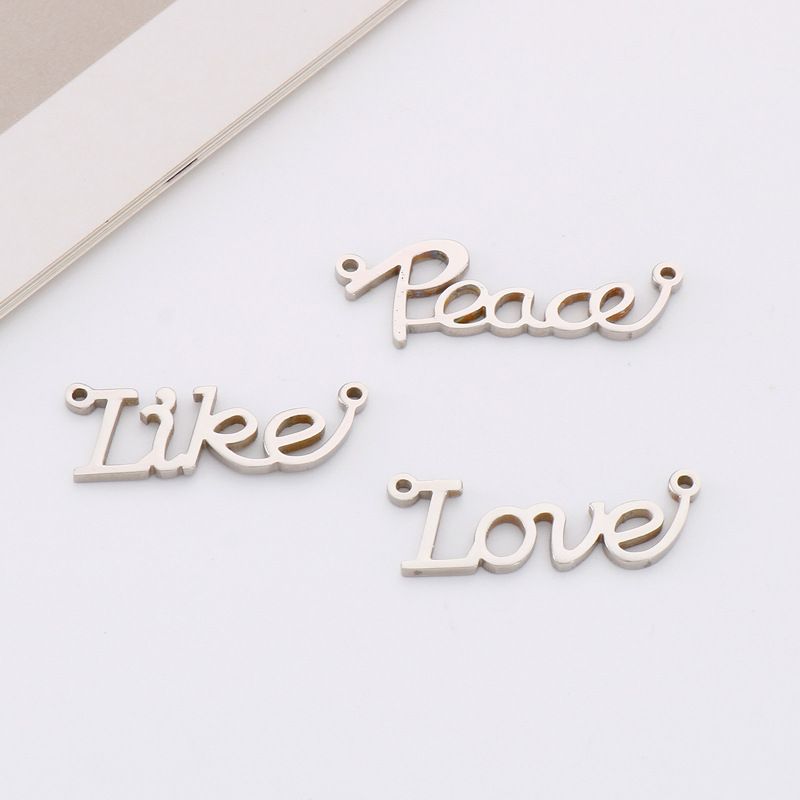 Romantic Letter Stainless Steel Jewelry Accessories
