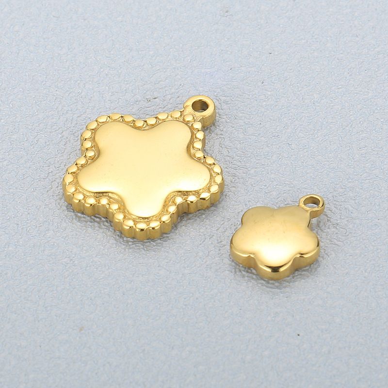 Simple Style Flower Stainless Steel Plating Jewelry Accessories