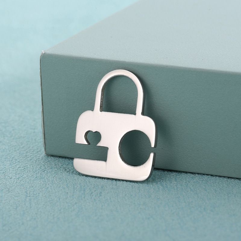 Simple Style Lock Stainless Steel Jewelry Accessories