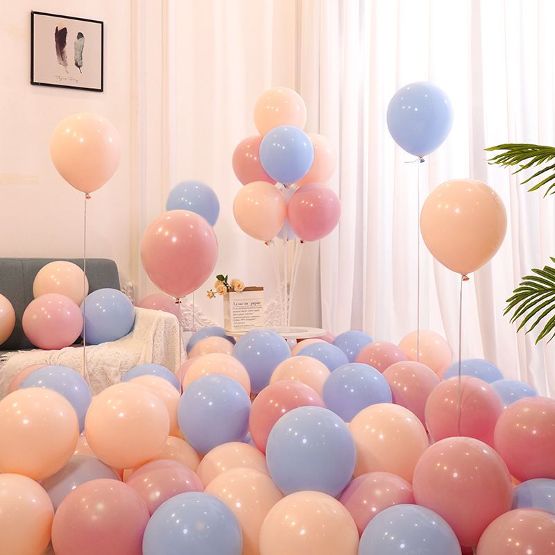 Einfacher Stil Einfarbig Emulsion Gruppe Festival Luftballons