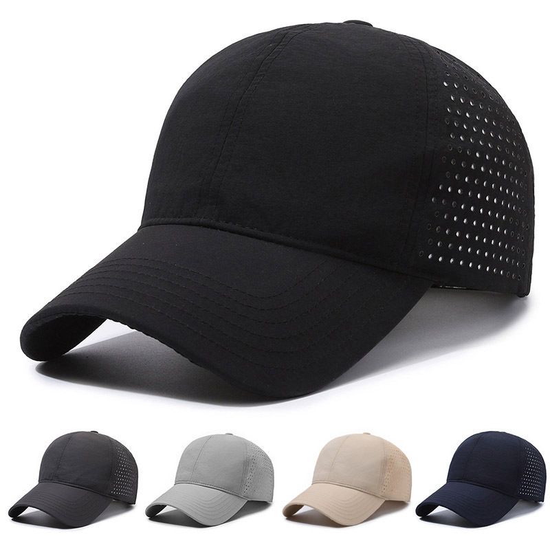 Men's Chinoiserie Solid Color Curved Eaves Baseball Cap
