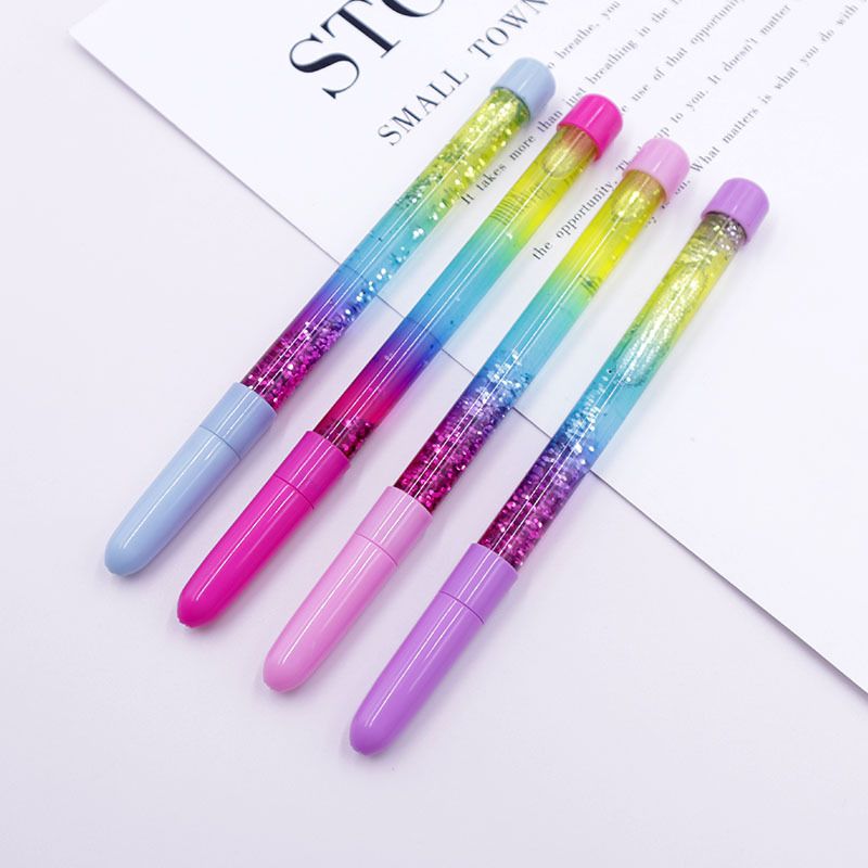 1 Piece Colorful Class Learning Daily Mixed Materials Retro Ballpoint Pen
