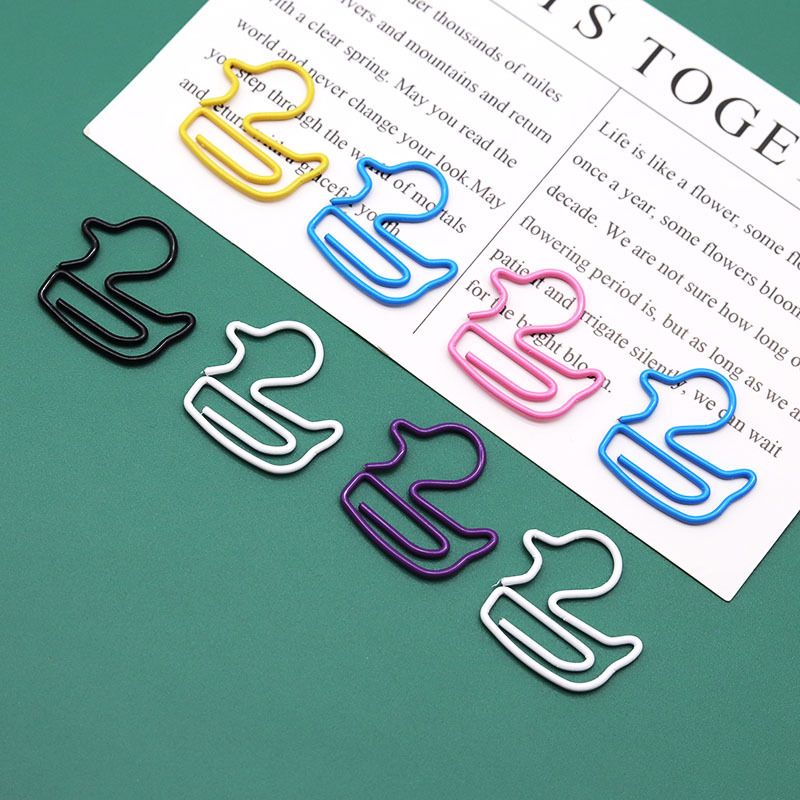 1 Piece Animal Solid Color Class Learning School Plastic Cute Paper Clip
