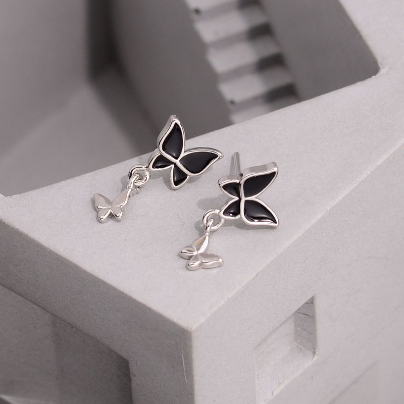 1 Pair Simple Style Classic Style Butterfly Copper Ear Studs