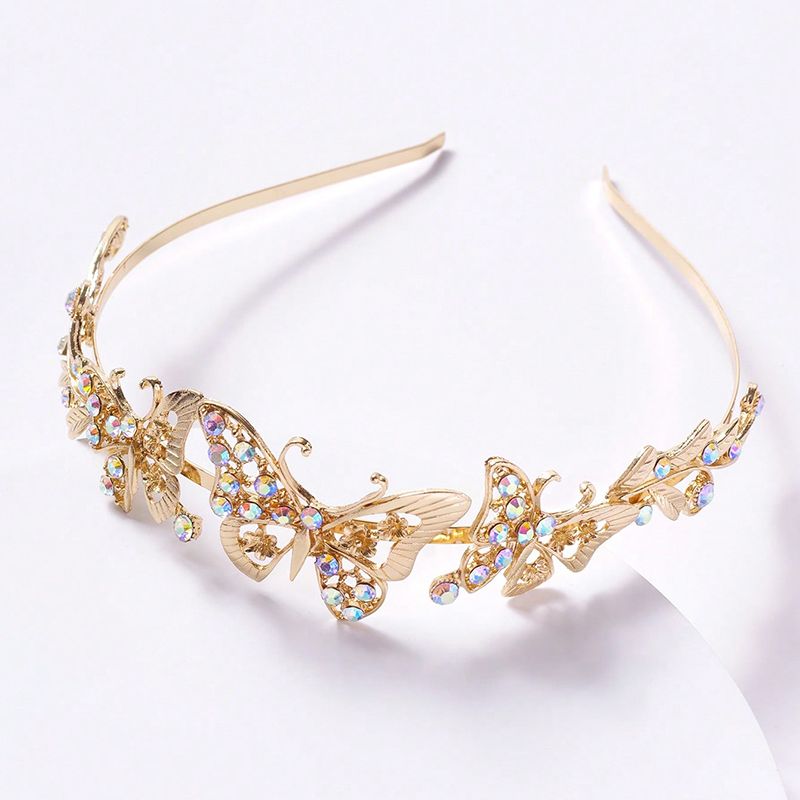 Women's Lady Butterfly Alloy Hair Band