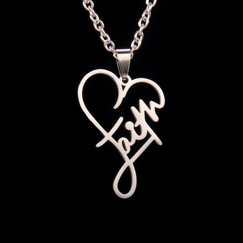 Simple Style Letter 201 Stainless Steel Unisex Necklace