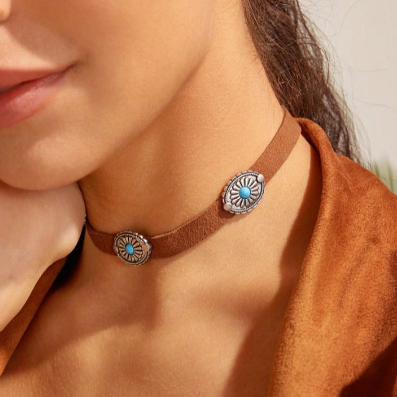 Casual Simple Style Flower Alloy Women's Choker